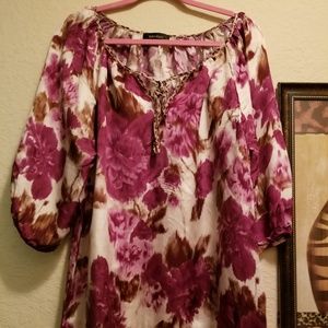 Karen Kane cheetah print  blouse